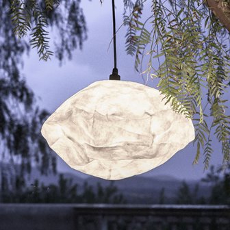 Duża zewnętrzna lampa chmura tyvek biała Sky